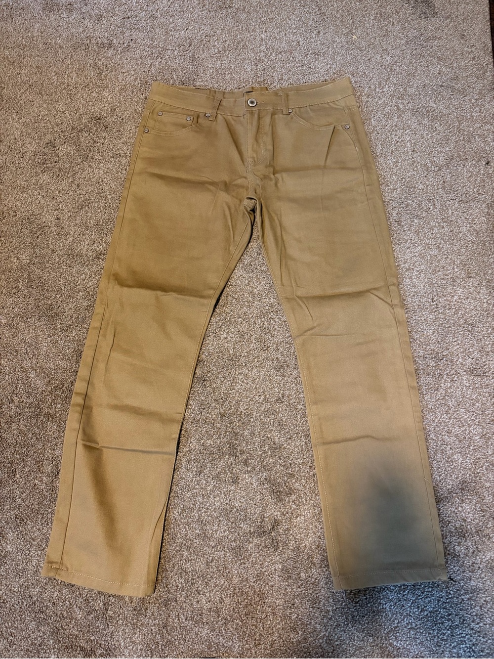 Slim Fit Men's Jeans in Khaki